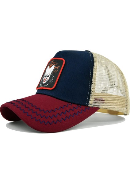 Yaz Beyzbol Şapkaları Hip Hop Snapback Örgü Kemik Kamyon Şoförü Şapkaları Kadın Erkek Palyaço Nakış Casquette Baba Balıkçılık Şapkası (Yurt Dışından)