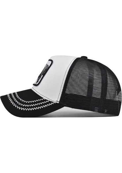 Erkek Snapback Kapaklar Yaz Nefes Beyzbol Şapkası Kadın Serin Streetwear Boğa Nakış Trucker Bones Hip Hop Şapkalar Erkek (Yurt Dışından) indirimleri