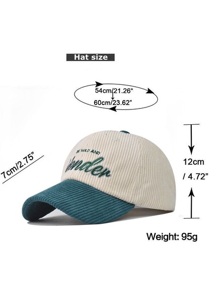 Moda Çızgili Renk Eşleştirme Kadife Beyzbol Şapkası Sonbahar Kış Kadın Erkek Açık Havada Nakış Seyahat Kap Baba Şapka Ayarlanabilir (Yurt Dışından) modelleri