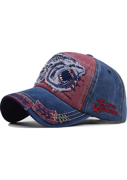 Yeni Yıkanmış Pamuk Beyzbol Şapkası Kadınlar Içın Snapback Şapka Köpekbalığı Nakış Kemik Kapakları Gorras Rahat Casquette Erkekler Beyzbol Şapkaları (Yurt Dışından)