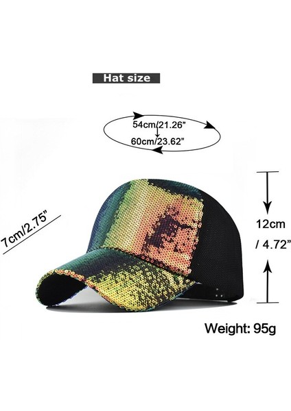 Kap Moda Rahat Payetler Örgü Beyzbol Şapkası Ayarlanabilir Snapback Şapkalar Kadın Erkek Hip Hop Açık Eş Şapkası (Yurt Dışından) modelleri
