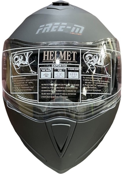 FR-961 Çene Açılır Kask Mat Siyah fiyatları