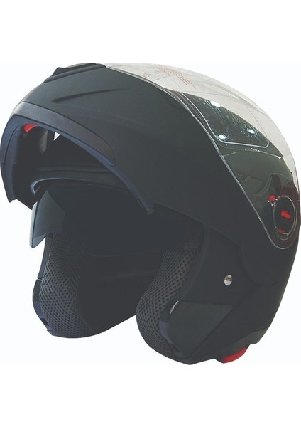 FR-961 Çene Açılır Kask Mat Siyah