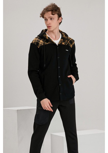 Alexandergardı Ekose Detaylı Düğmeli Sweatshirt (E22-61500)