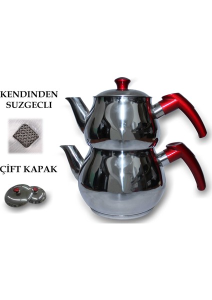 Küre Kendinden Süzgeçli Çaydanlık Maksi Boy