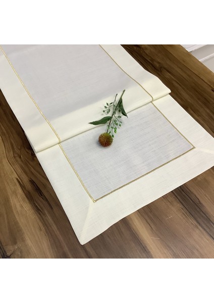 Oya Home Gold Tek Sıra Dikişli Ranır -45*150 cm