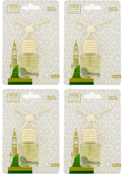Medine Ravza Kokusu 8 ml Araba Kokusu Cam Şişe 4 Adet fiyatları
