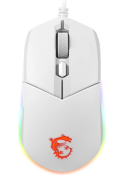 Msi Gg Clutch GM11 White Gaming Mouse 5.000 Dpi Optik Rgb LED Oyuncu Faresi Beyaz