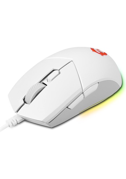 Msi Gg Clutch GM11 White Gaming Mouse 5.000 Dpi Optik Rgb LED Oyuncu Faresi Beyaz