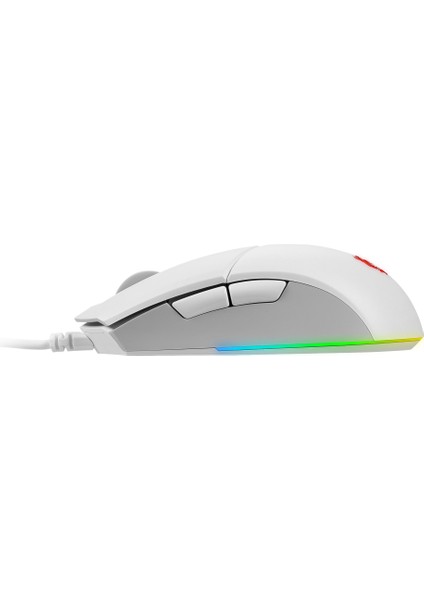 Msi Gg Clutch GM11 White Gaming Mouse 5.000 Dpi Optik Rgb LED Oyuncu Faresi Beyaz