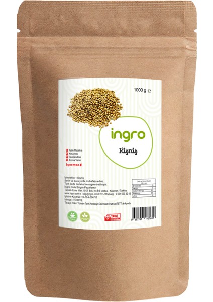 Ingro Kişniş 1000 G