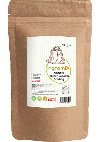 Ingromix Glutensiz Bitter Kakaolu Puding 100 G