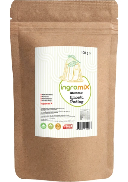 Ingromix Glutensiz Limonlu Puding 100 G