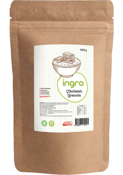 Ingro Çikolatalı Granola 1000 G