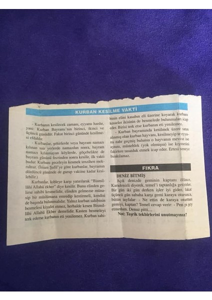 5 Mart 2001 Takvim Yaprağı - Nostalji Koleksiyonluk Takvim Yaprağı