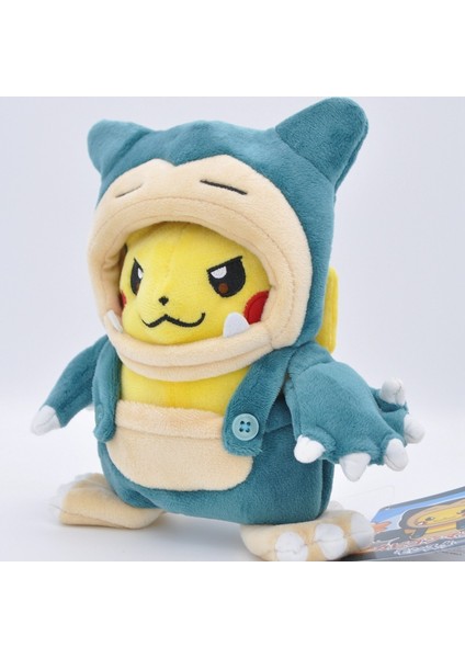 20CM Pikachu Snorlax Çapraz Soyunma Serisi Bebekler Hediyeler (Yurt Dışından)