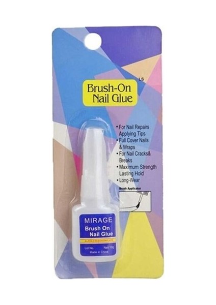 Tips Yapıştırıcısı Fırçalı 0.36OZ Profesyonel Salon Tipi Maksimum Hızlı Yapıştırıcı