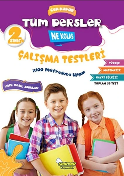 2. Sınıf Tüm Dersler Çek-Kopar Ne Kolay Çalışma Testleri