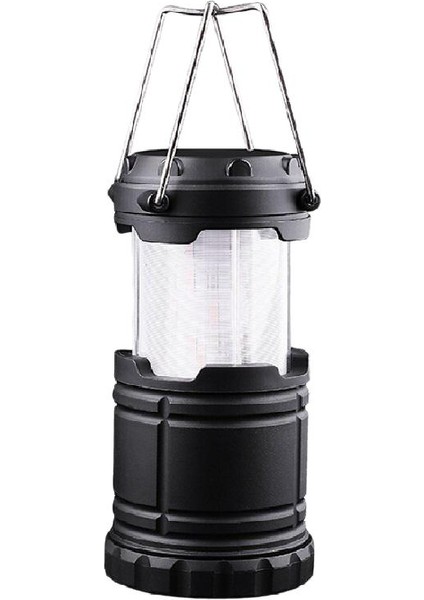 Çok Amaçlı Kamp Işıkları Taşınabilir Fenerler Geri Çekilebilir 2 Renk Ultra Parlak El Acil Durum Lambası Çadır Işıkları El Feneri Siyah (Yurt Dışından)