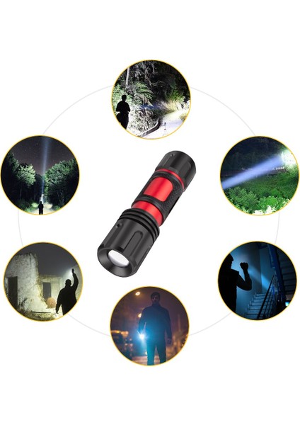 Zhıshunjıa LED El Feneri Alüminyum Alaşımlı Parlak L2 Yakınlaştırmalı El Feneri (Yurt Dışından) modelleri