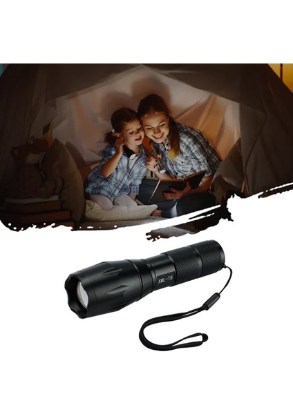 10000 Lümen Odaklama LED Yakınlaştırma El Feneri Kamp Lambası Beyaz Işık Tüpü Teleskopik Odaklama Dış Mekan El Feneri (Yurt Dışından) fırsatları