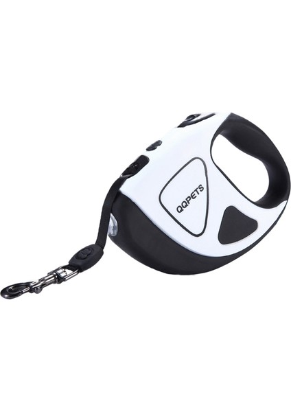 Qqpets 5 Metre Köpek Tasma Koşum Naylon Otomatik Geri Çekilebilir Çekiş Halatı Küçük Büyük Pet Malzemeleri Için LED El Feneri ile Alman Çoban Pug (Yurt Dışından)