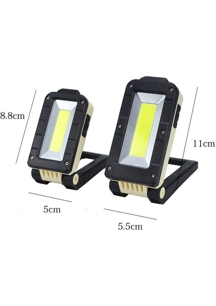 Yeni LED Çalışma Işığı Cob Katlanabilir Kırmızı Muayene Işığı Dış Mekan El Feneri (Yurt Dışından) fiyatları