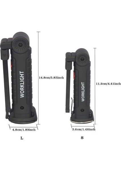 Cob El Mobil Çalışma Işığı Şarj Edilebilir Katlanır Çok Fonksiyonlu Taşınabilir Acil Durum Işığı (Yurt Dışından) fiyatları