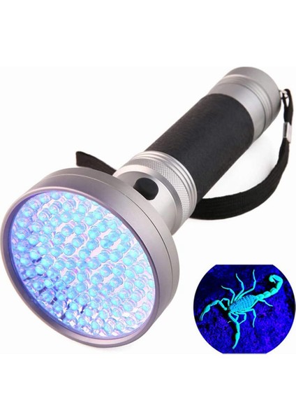 Beerıs Taşınabilir 100 LED Uv El Feneri Blacklight Ultra Violet Işık Muayene Lambası Işığı Açık Su Geçirmez Lamba (Yurt Dışından)