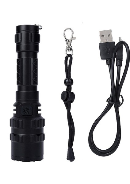 USB Char G Taşınabilir Su Geçirmez LED Açık Hava Avcılığı Acil Durum Için Yüksek Işık El Feneri 10W (Yurt Dışından) fırsatları