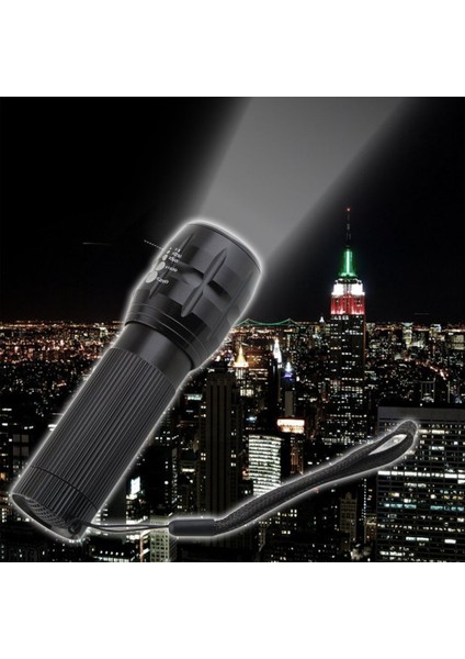 240 Lümen Zumlanabilir Q5 Bisiklet Bisikleti Bisiklet LED Ön Kafa Işığı Torç Alarmı - Siyah (Yurt Dışından) fırsatları