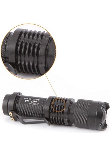 Gülen Köpekbalığı -8022 Q5 3modlu Yakınlaştırılabilir Mini LED El Feneri - Gules (Yurt Dışından) fiyatları