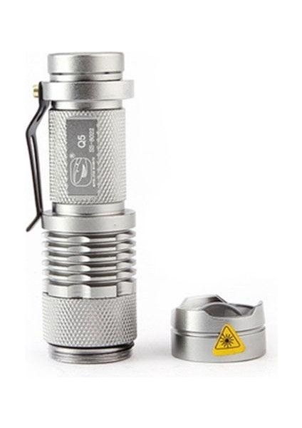 Gülen Köpekbalığı -8022 Q5 3modlu Yakınlaştırılabilir Mini LED El Feneri - Gules (Yurt Dışından) indirimleri