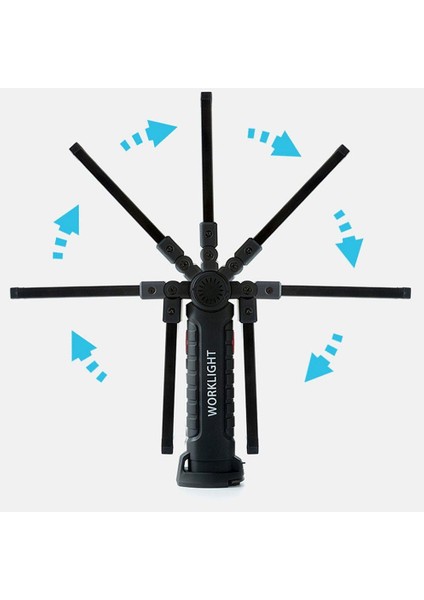 Lala USB Şarj Cob Katlanır Oto Tamir Lambası Çalışma Lambası Büyük 10W (Yurt Dışından)