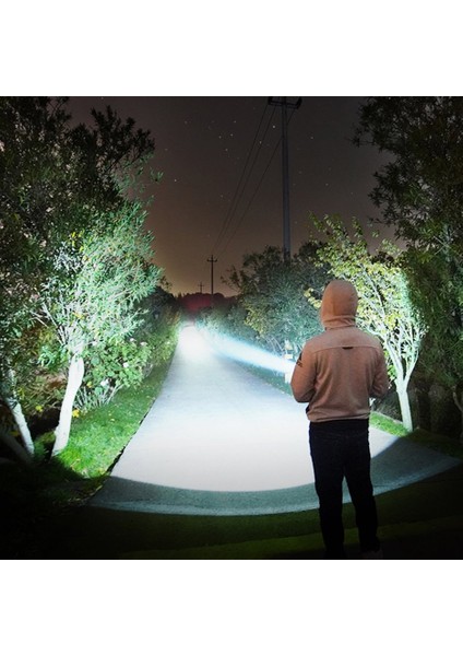 Süper Güçlü LED El Feneri Taktik Torç USB Şarj Edilebilir (Yurt Dışından) fiyatları