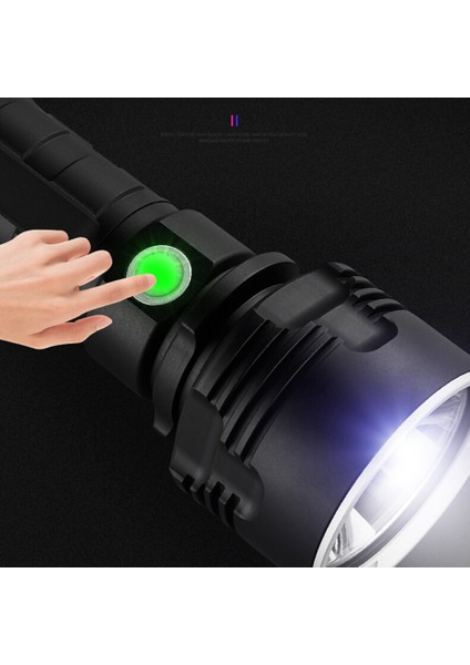 Süper Güçlü LED El Feneri Taktik Torç USB Şarj Edilebilir (Yurt Dışından) fırsatları