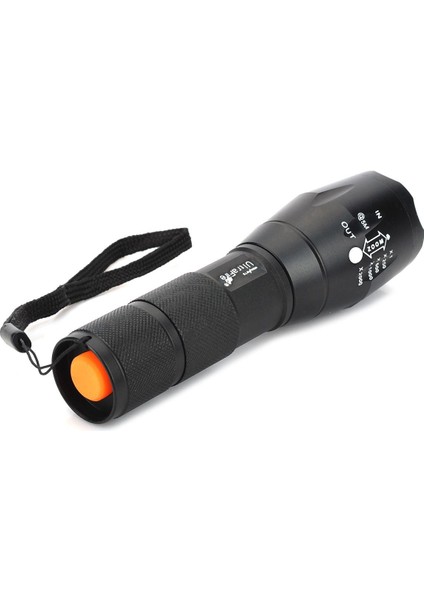 Ultrafire E17 5 Modlu Beyaz Zumlu El Feneri - Siyah (1*18650/3*AAA) (Yurt Dışından) fiyatları