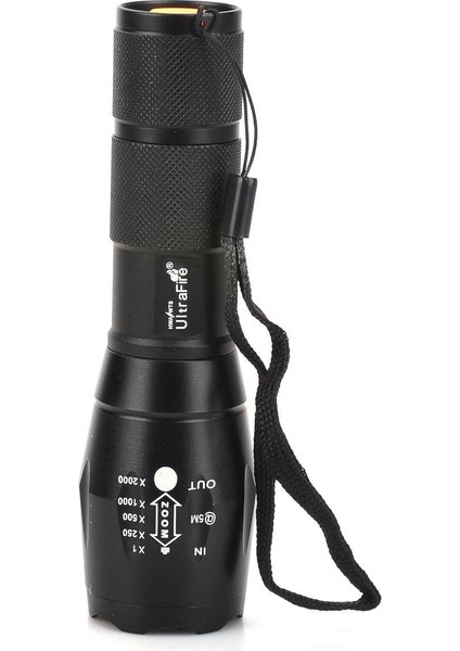 Ultrafire E17 5 Modlu Beyaz Zumlu El Feneri - Siyah (1*18650/3*AAA) (Yurt Dışından) modelleri