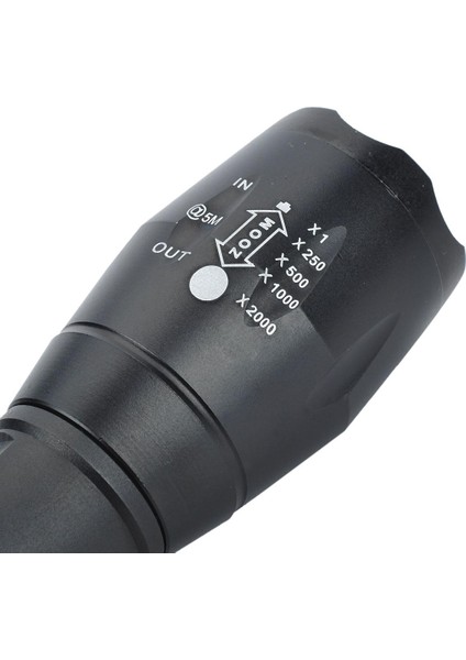 Ultrafire E17 5 Modlu Beyaz Zumlu El Feneri - Siyah (1*18650/3*AAA) (Yurt Dışından) fırsatları