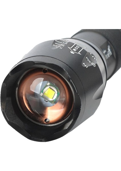 Ultrafire E17 5 Modlu Beyaz Zumlu El Feneri - Siyah (1*18650/3*AAA) (Yurt Dışından) indirimleri