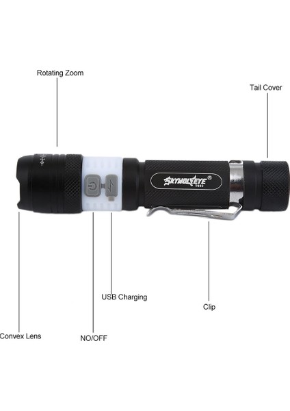 Bisiklet Bisiklet Ön Kafa El Feneri 500LM 3 Modlu LED Torch Süper Parlak - Siyah (Yurt Dışından) fiyatları