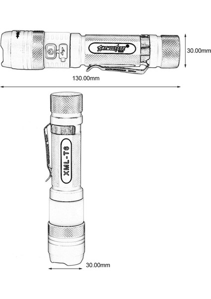 Bisiklet Bisiklet Ön Kafa El Feneri 500LM 3 Modlu LED Torch Süper Parlak - Siyah (Yurt Dışından) fırsatları