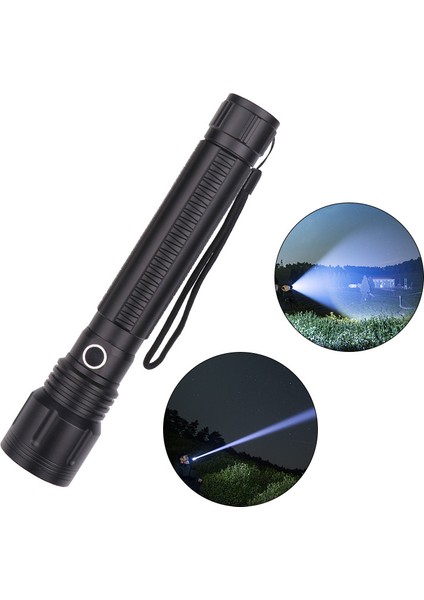 Yeni XHP70 Yüksek Güçlü LED Parlak Işık Alüminyum El Feneri Dış Mekan Iç Mekan (Yurt Dışından)