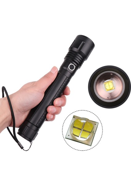 Yeni XHP70 Yüksek Güçlü LED Parlak Işık Alüminyum El Feneri Dış Mekan Iç Mekan (Yurt Dışından) fırsatları