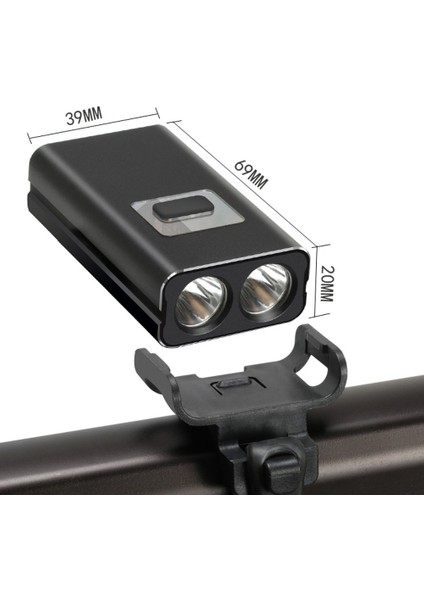 BC19 USB Şarj Edilebilir Güçlü LED Bisiklet Işık 2 * Xml-T6 1600 Lümen Açık Sürme Far El Feneri Seti (Yurt Dışından)