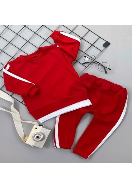 Yanları Çizgili Unisex Takım Abi/abla/kardeş Kombin 4 Renk fiyatları