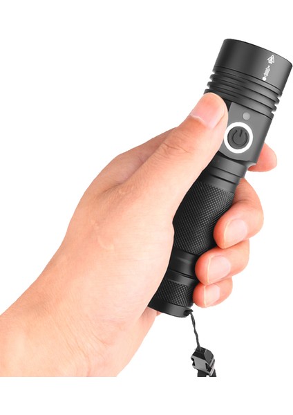 09-P50 Xhp 50 5mode Taşınabilir Teleskopik Zumlanabilir USB Şarj Edilebilir LED El Feneri 18650/26650 Bisiklet Kamp Için LED Torch (Yurt Dışından) modelleri