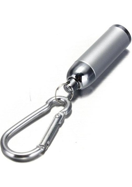 Mini LED Dışbükey Ayna El Feneri Lamba Anahtarlık Işık Torch Anahtarlık Gümüş (Yurt Dışından) fiyatları