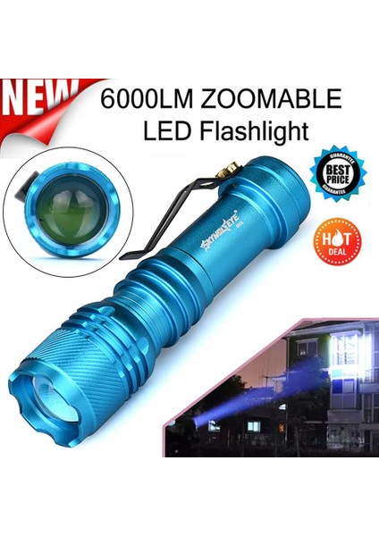 Q5 AA/14500 3 Mod Zoomable LED El Feneri Fener Süper Parlak (Yurt Dışından)