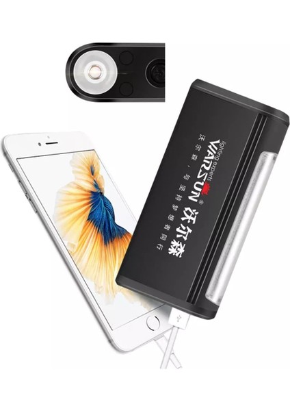 Y35 Taşınabilir LED El Feneri Yan Lamba ile 350LM Şarj Edilebilir USB Işık Torch (Yurt Dışından) fırsatları